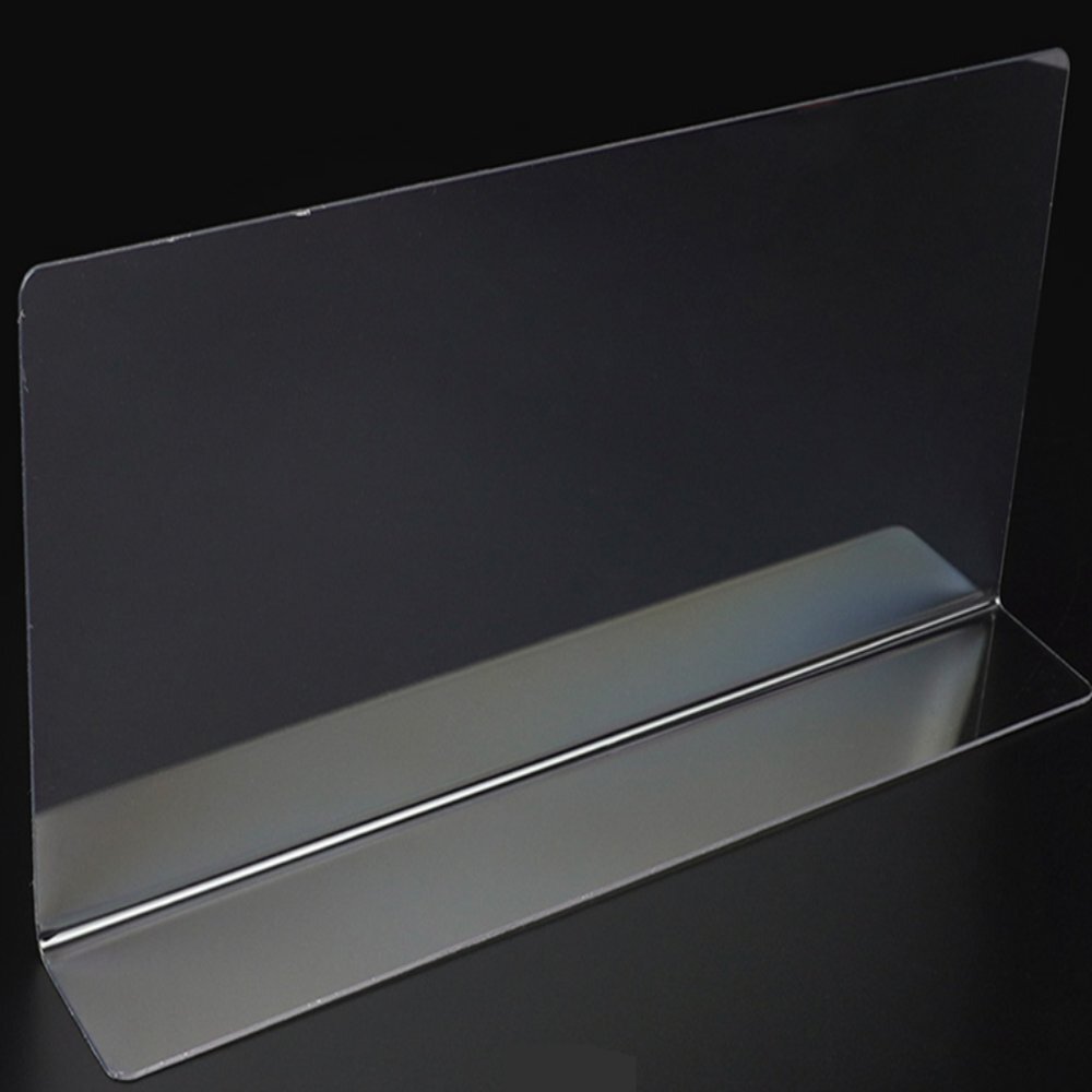 인기픽 L형 투명 칸막이 28x12cm 1P 일반형 학교칸막이 진열대 피규어정리 - 상품 이미지