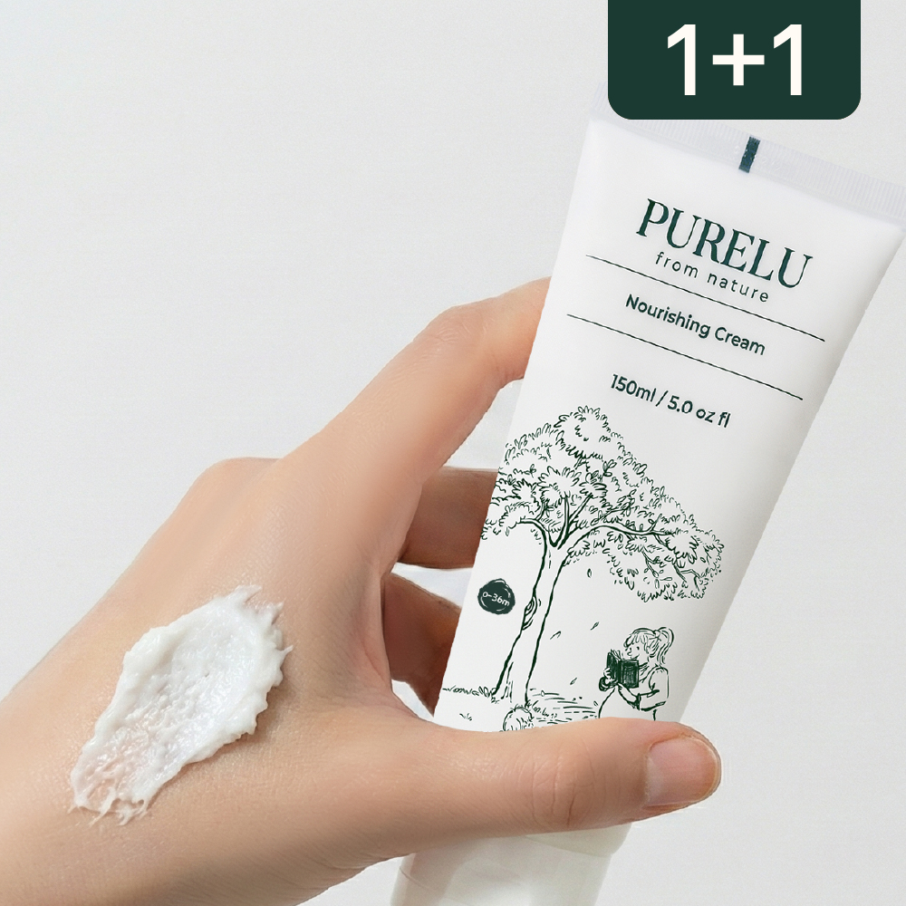 퓨어루 고보습 아기 크림 비건 무향 유아 베이비 신생아 보습 아토 침독 150ml, 2개 - 메인 이미지