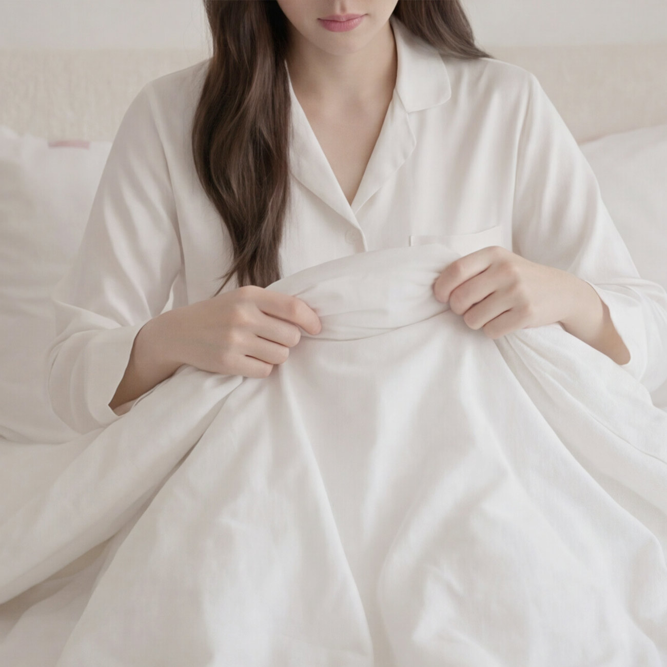 아늑앳홈 고이고이 호텔 사계절 이불 세트 마이크로화이버 화이트 이미지 2