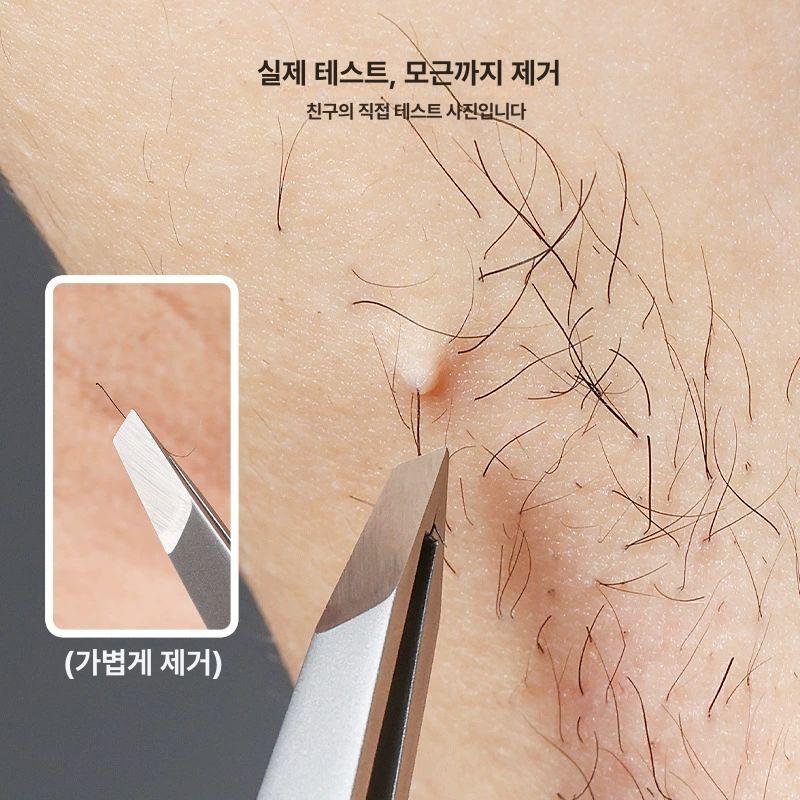 고정밀 핀셋 인그로운헤어 전문가용쪽집게 트위저 - 상세 이미지 3