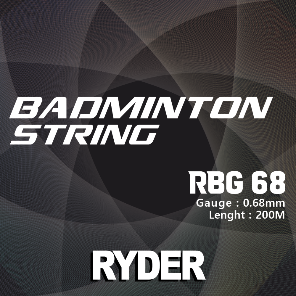 라이더 RYDER 배드민턴 스트링 거트 RBG68 화이트 내구성 타구감 충격 흡수 - 상세 이미지 3