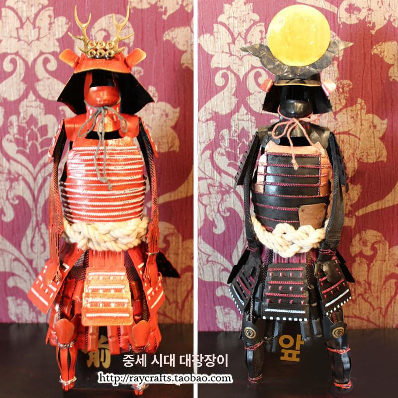 사무라이 갑옷 일본 소품 장식 액션 일식당 무사 전사 연극 헬멧 영화 의상 가능 스틸 - 상세 이미지 2