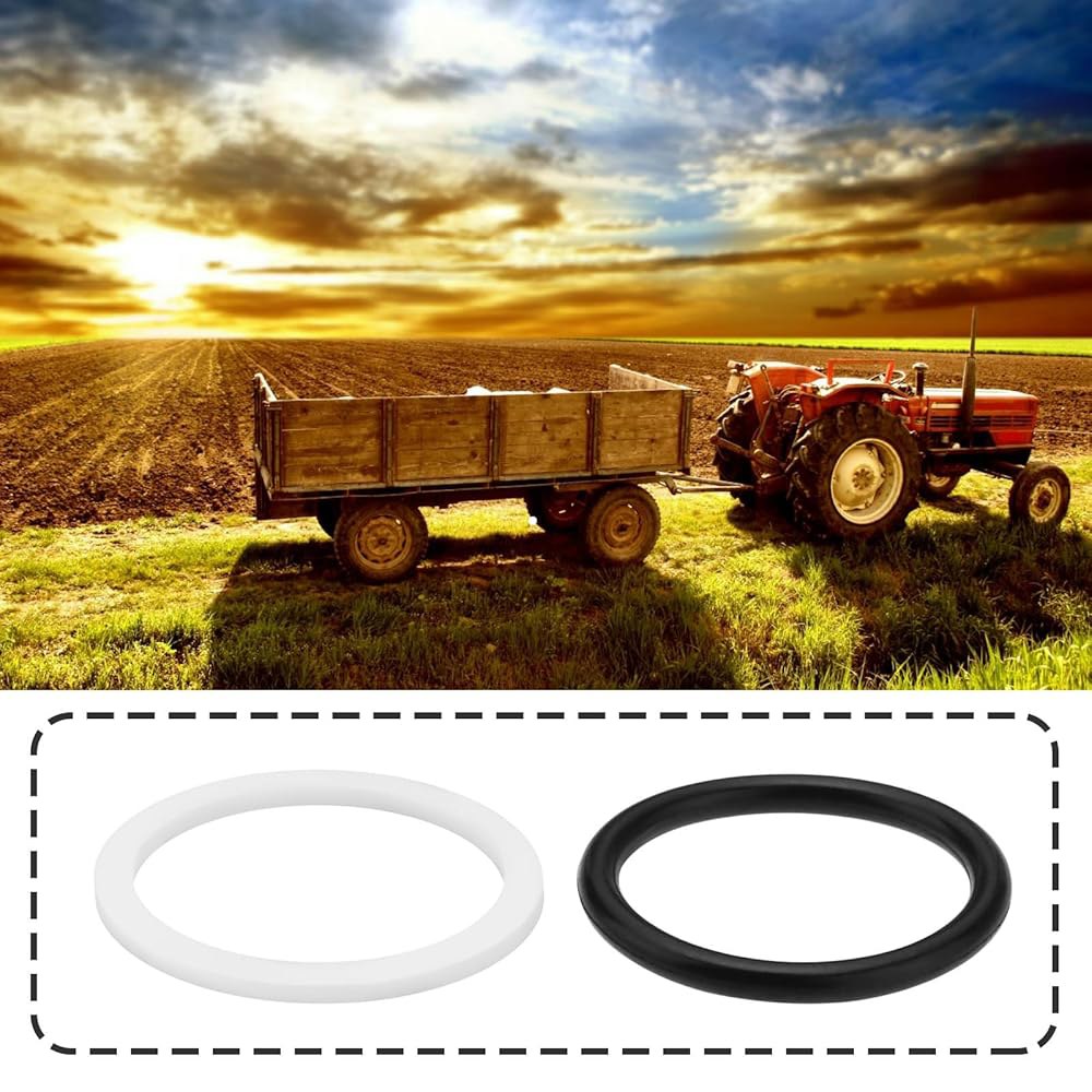 LT Easiyl 20pcs 퀵 릴리스 유압 커플링 고무 O 링 씰링 개스킷 25x20x2.5mm 및 24.8x20.6x1.3mm, BG3 플러그 트랙터, 블랙 앤 화이트와 호환 - 상세 이미지 3