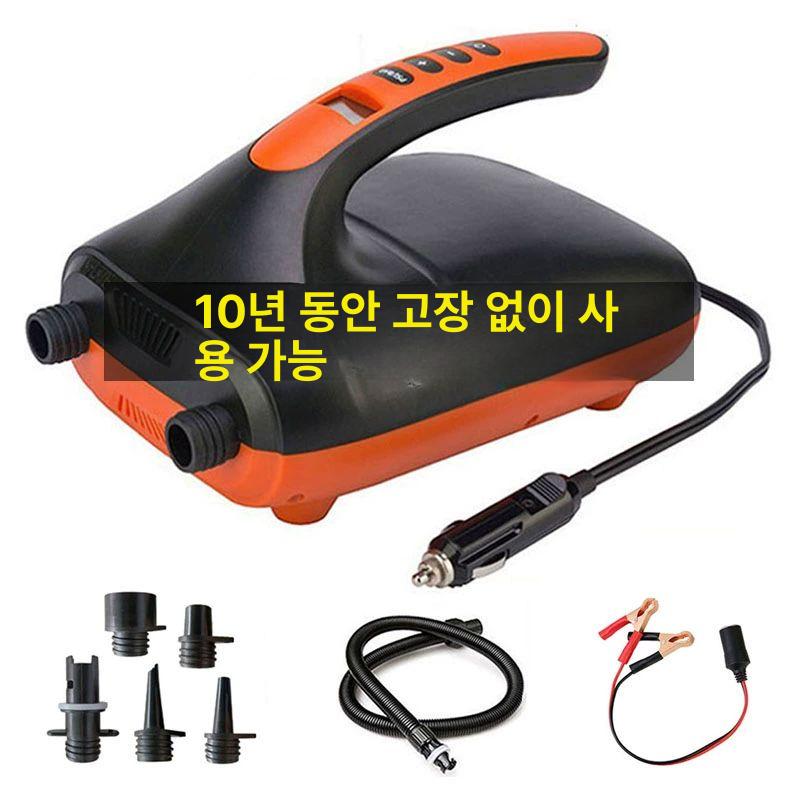 고압 전동펌프 카약 에어펌프 매트 고무보트 12v 전기 공기 전용 전동 자동 전동에어펌프 - 상세 이미지 2