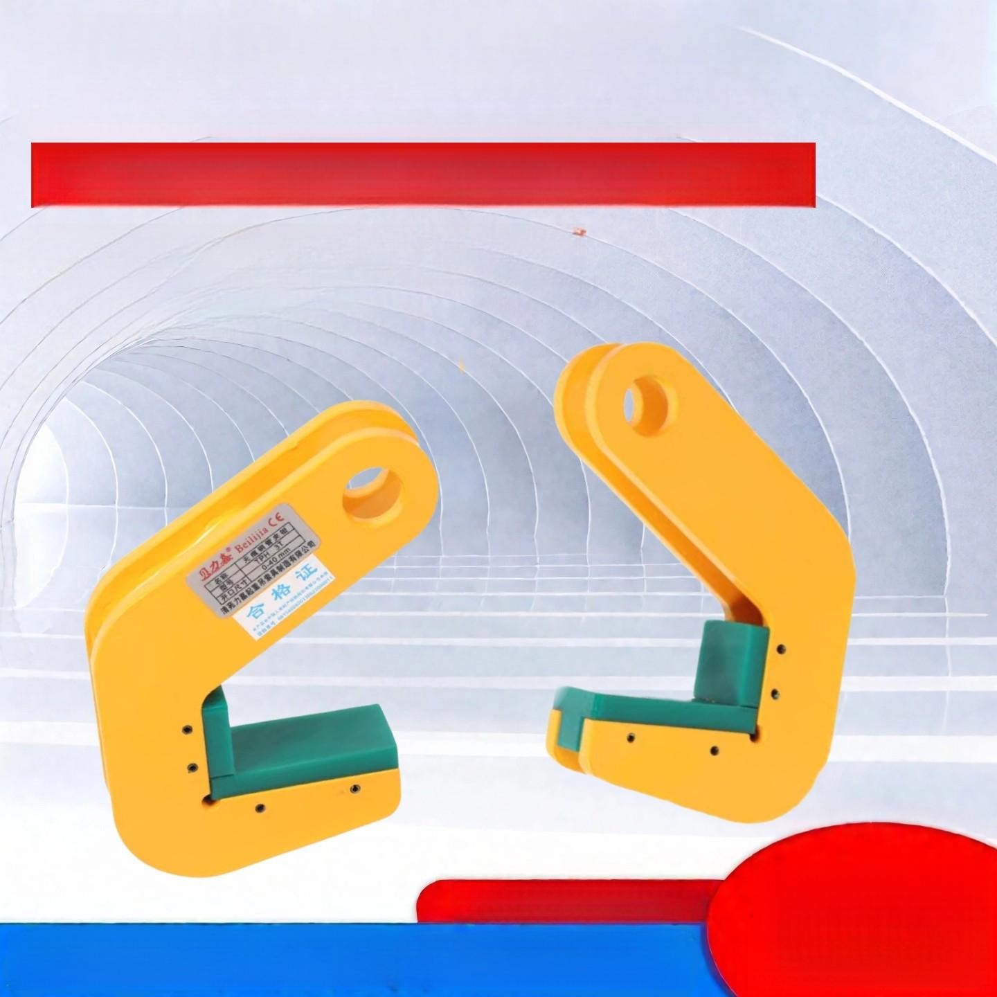 크레인후크 원형 파이프 리프트 타워 고정 운반 플라이어 무흔 플라이어 1.5T 포함 0-40mm - 상품 이미지