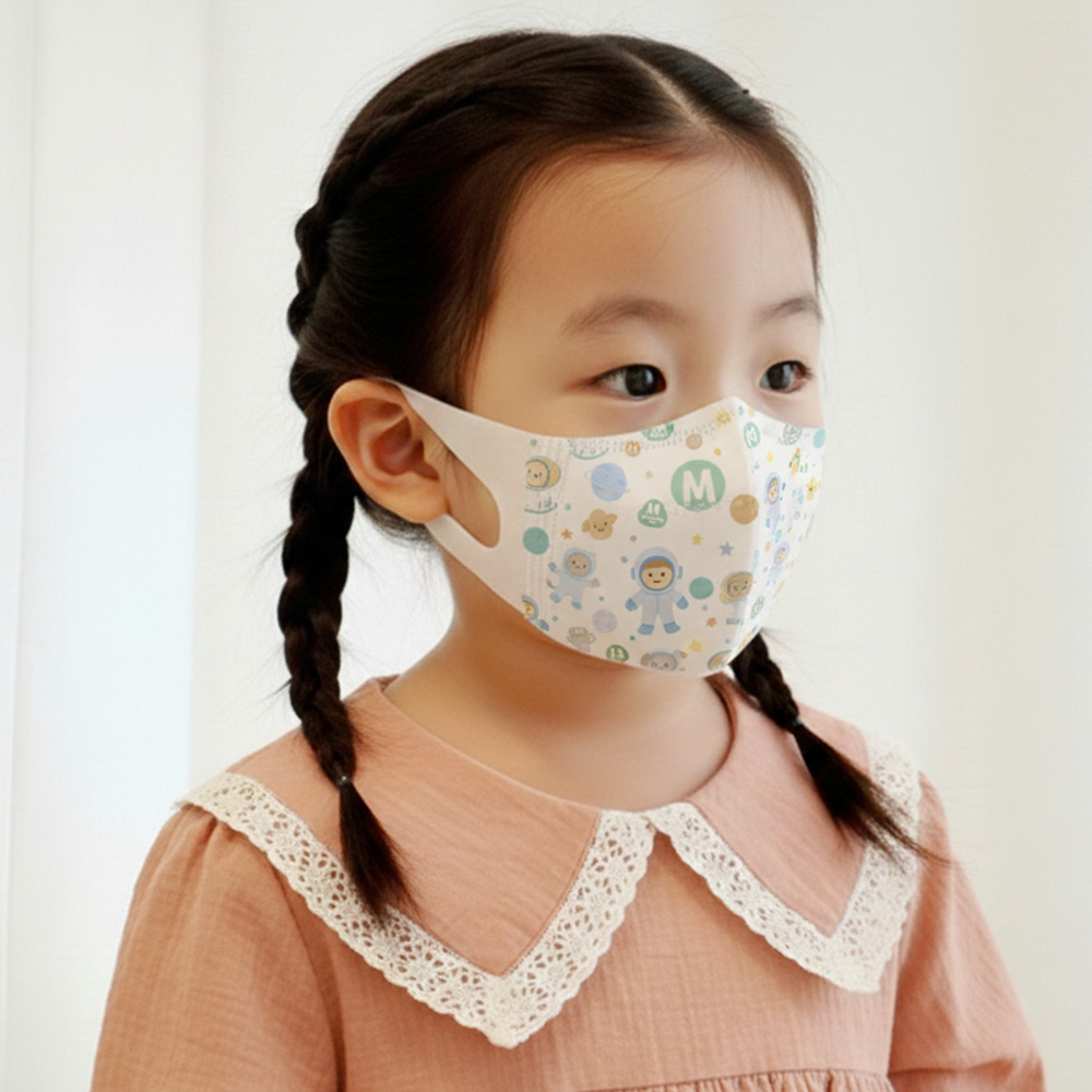메디케이알 메디앙 프렌즈 새부리형 어린이 아기 유아마스크 소형 우주세상 50매 상품 이미지