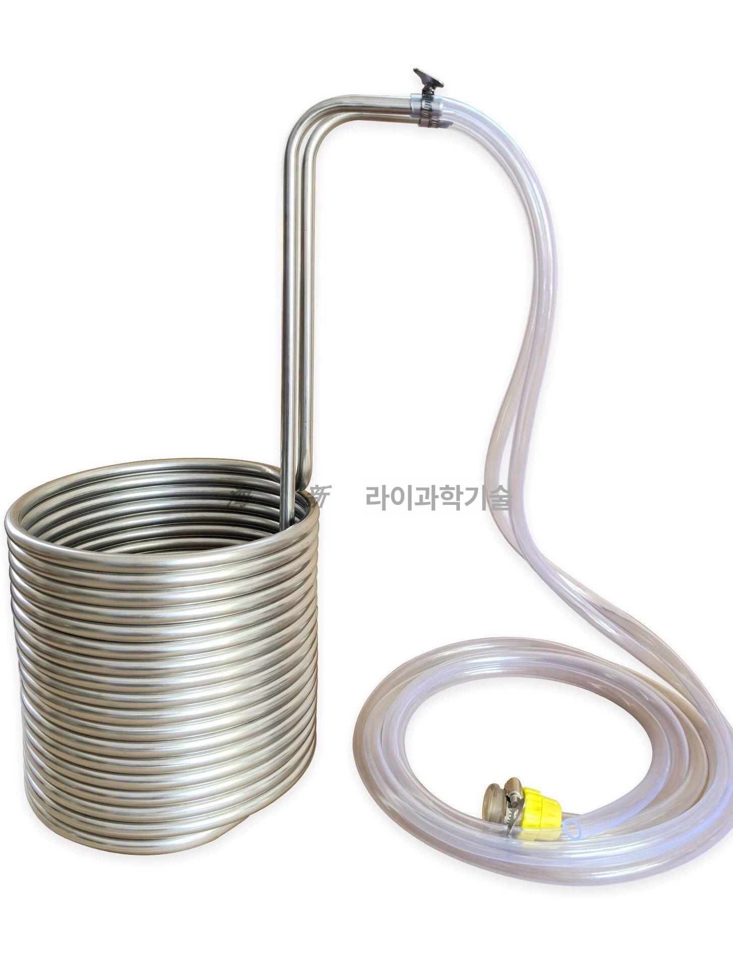 냉각코일 스테인리스 맥주 튜브 304 쿨러 응축기 동관 튜브+부속품 12.7x0.7mm - 상품 이미지