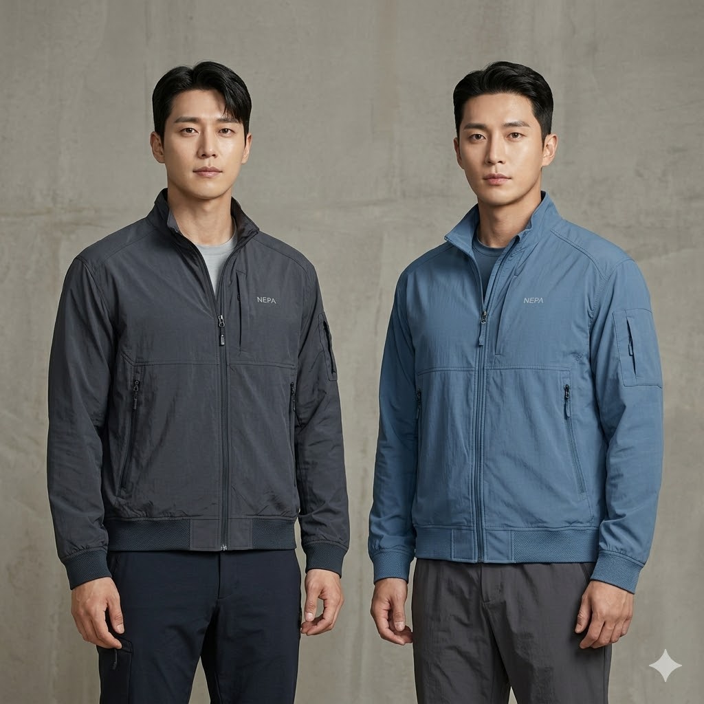 네파 남성 여름 아웃도어 홑겹 방풍 리사이클 바람막이 등산 자켓 - 상세 이미지 4