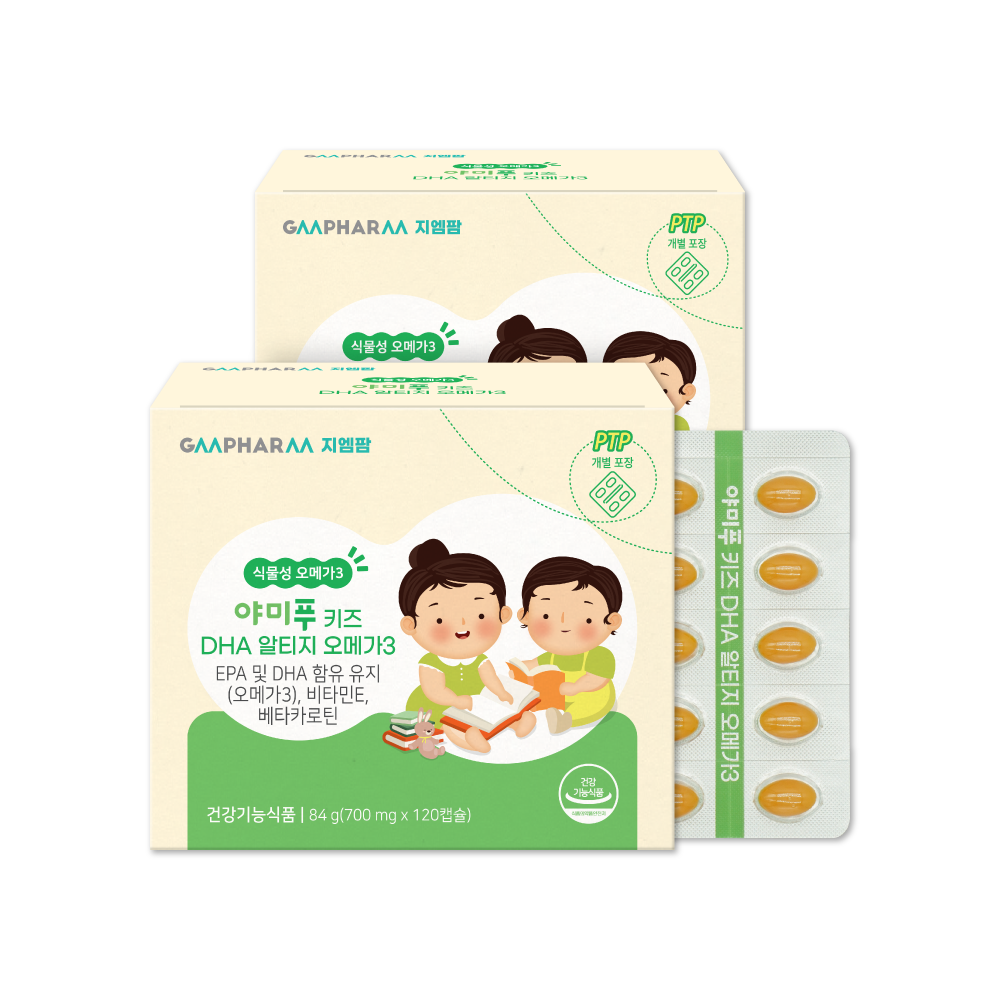 지엠팜 야미푸 키즈 DHA 알티지 오메가3 , 2개 제품 이미지