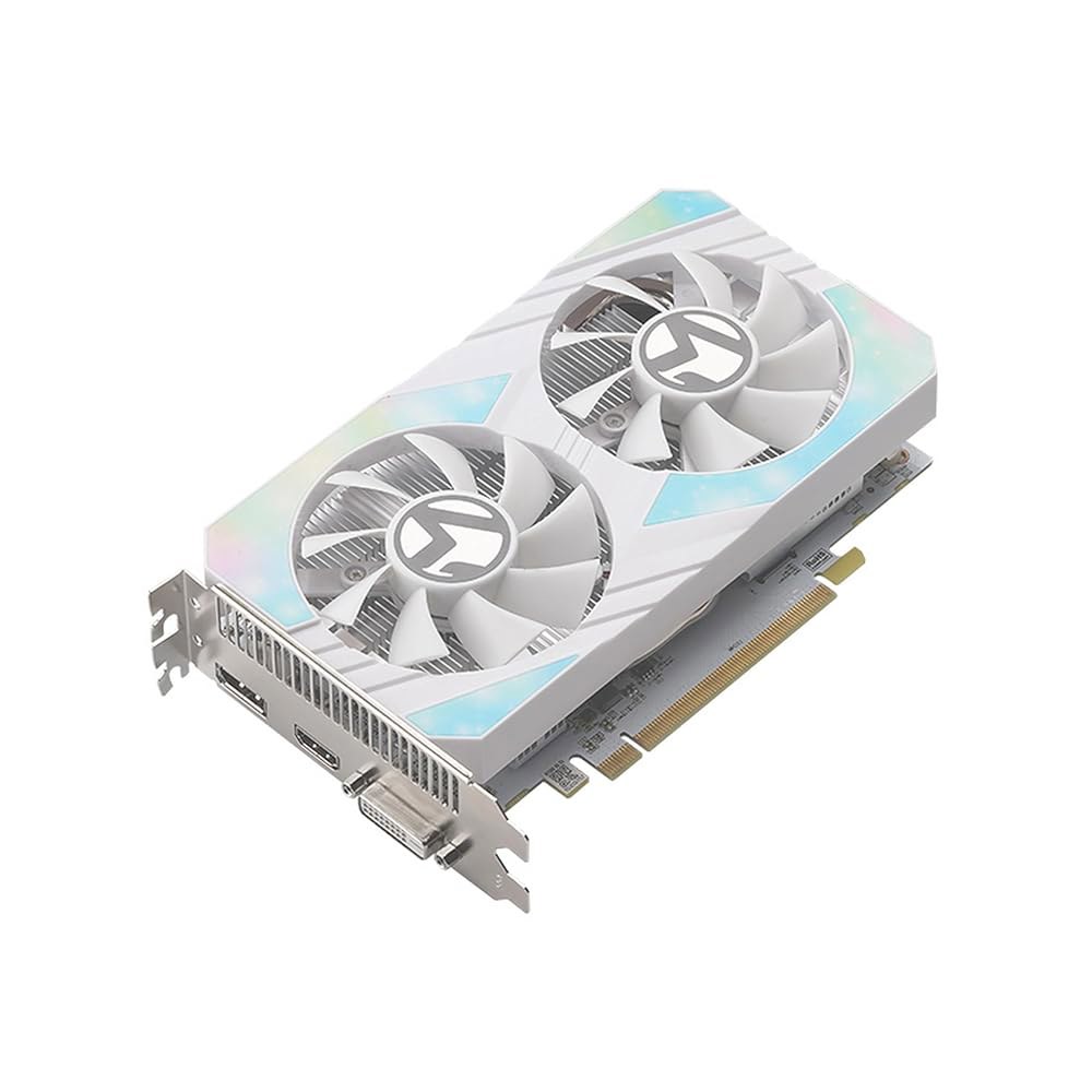 maxsun AMD 라데온 RX 580 8GB 확장(화이트) 포트 비디오 GPU 게이밍 다이렉트X 디스플레이 PC 모니터 카드 DVI, 멀티 GDDR5 그래픽 2048SP HDMI - 상세 이미지 2