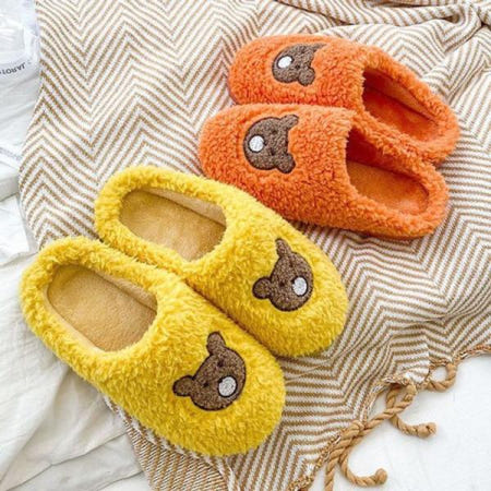 HICKIES 실내슬리퍼 홈 기숙사 층간소음방지 보온쿠션 곰돌이슬리퍼 LS640