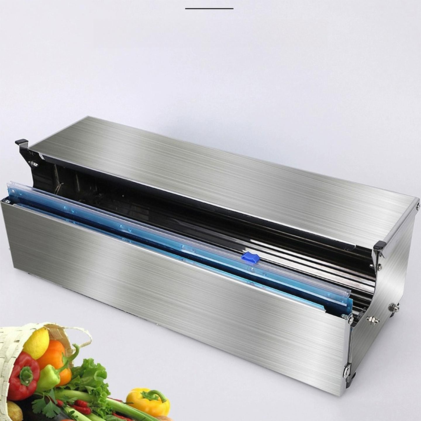 랩커터 밀봉기 소분 랩기 요리 배달음식 포장 기계 2개 직사각형 450x90mm - 상품 이미지