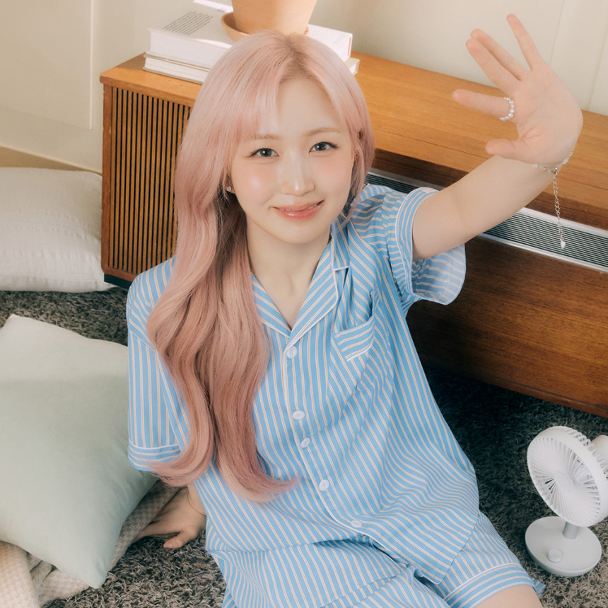 [해원 PICK] 실크핏 마리나 반팔 카라 세트 커플잠옷 여름 홈웨어 파자마