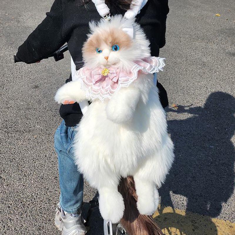 귀여운 고양이 여성용 여행용 생일 선물 가방 - 상세 이미지 3