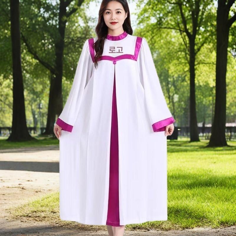 성가대 가운 교회 찬양 의상 기독교 찬송 행사 합창복 - 상세 이미지 5