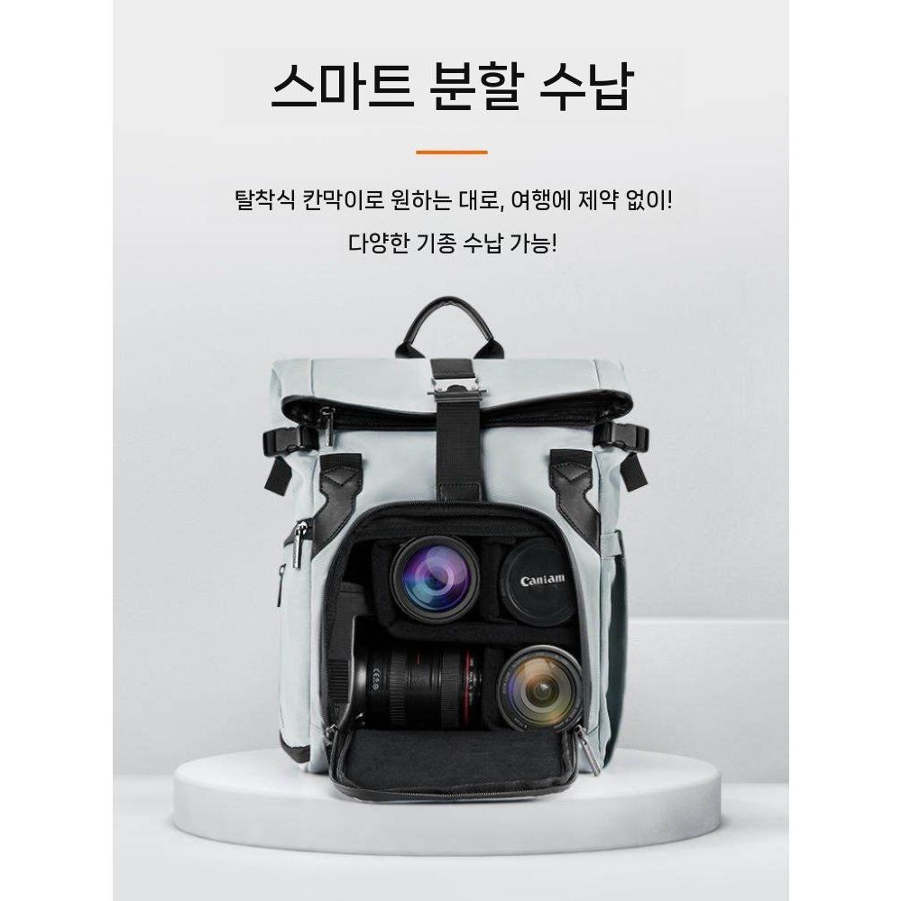A7M5용 전문 캐주얼 사진 가방 어깨 크로스 숄더 백 SLR 수납 백팩 - 상세 이미지 5