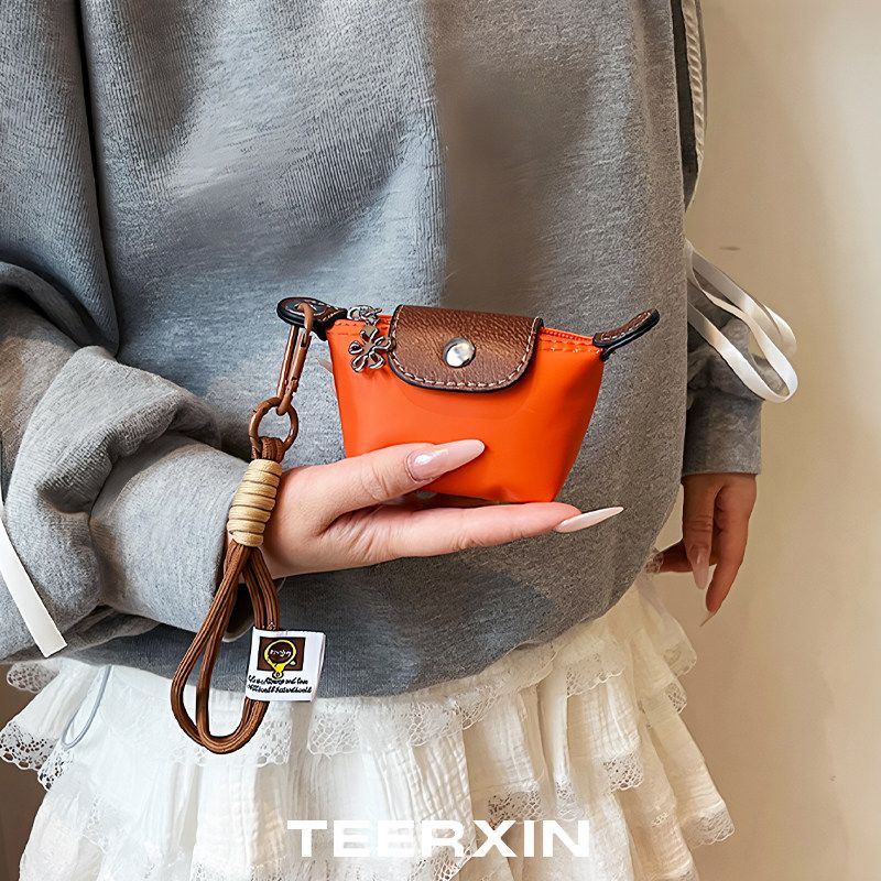 갤럭시 버즈4 프로 케이스 수납 파우치 보관 가방 가죽 커버 렌야드 스트랩 - 상품 이미지