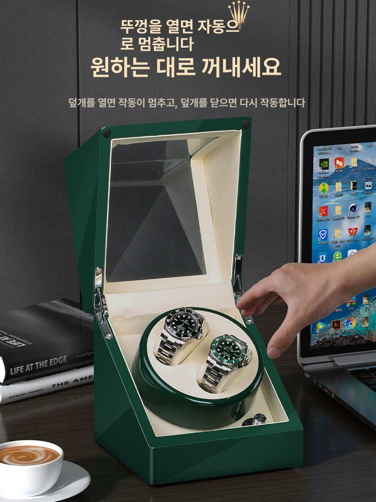 워치와인더 롤렉스 보관함 오토매틱 거치대 케이스 - 상세 이미지 5