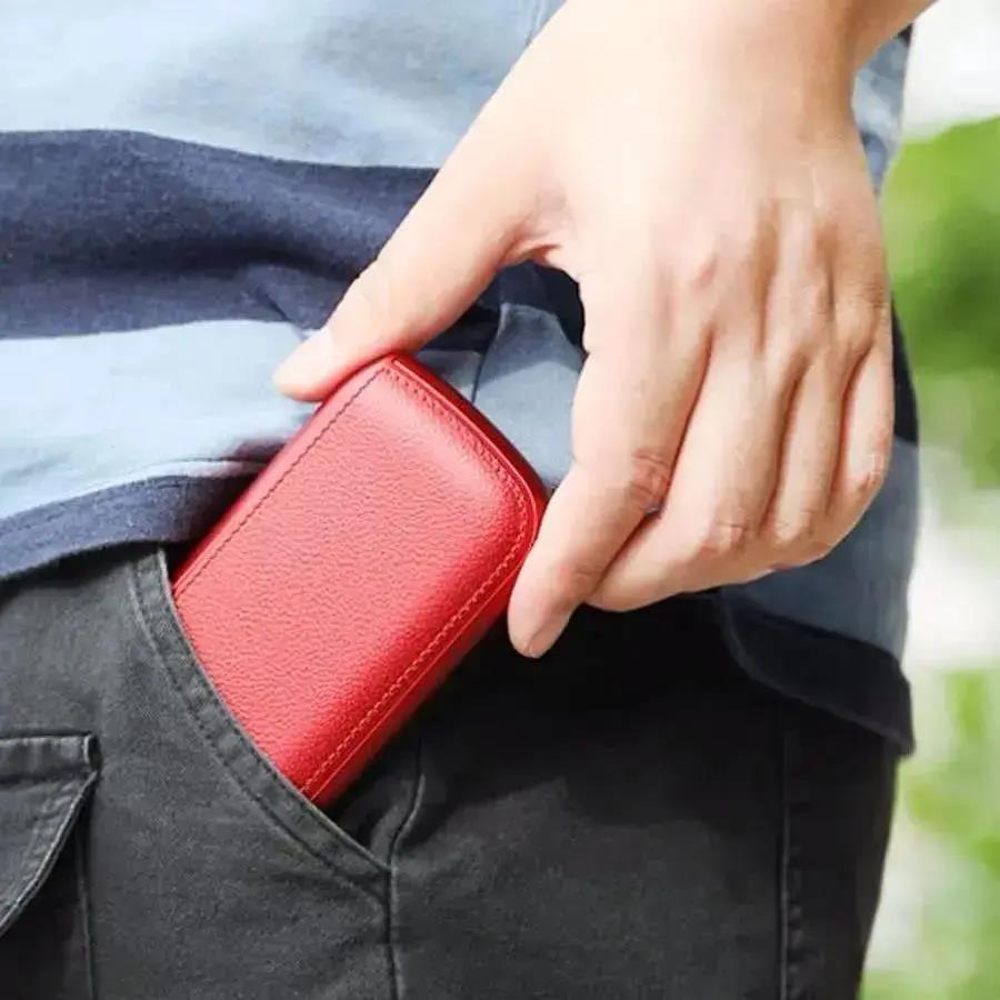 휴대용 자동 슬림 10스틱 개성 파우치 고급 담배케이스 USB 라이터 단품 - 상세 이미지 5