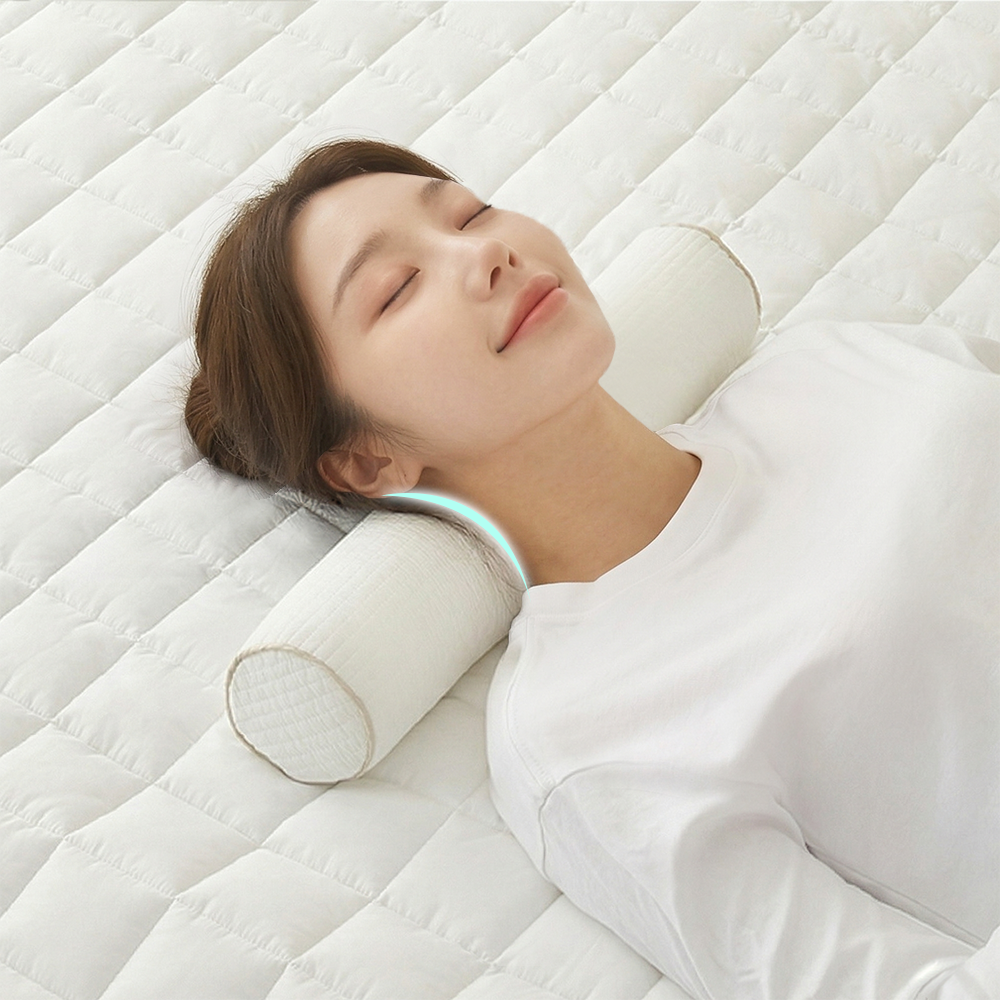 집앤콕 빨아쓰는 원형 경추베개 거북목 일자목 1+1