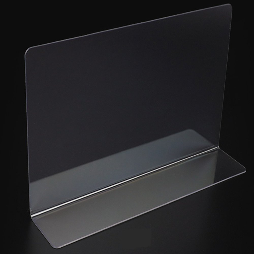 인기픽 L형 투명 칸막이 20x12cm 1P 일반형 피규어정리 마트정리대 - 상품 이미지