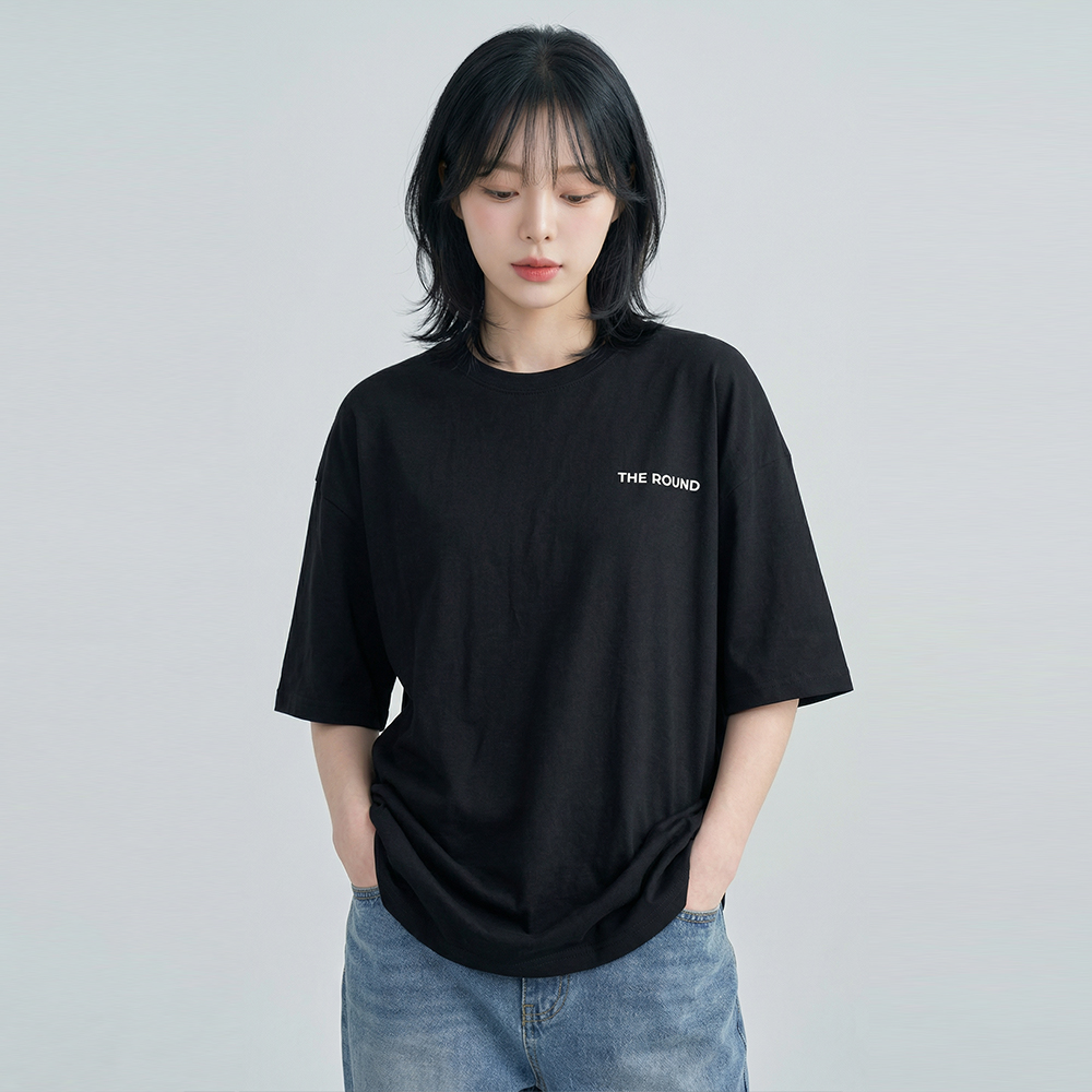 5부오버핏 빔아카이브 네온 컬러 그래픽 반팔티 남녀공용 루즈핏 티셔츠 이미지 2