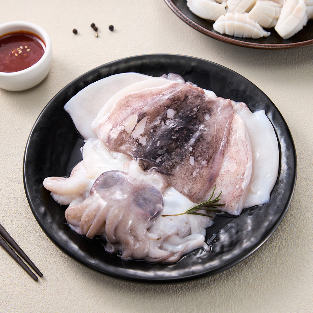 갑오징어철 산오징어회 통찜 숙회 산오징어 생물 손질 서해안 신진도 신진항 주문진 국산 - 상세 이미지 3
