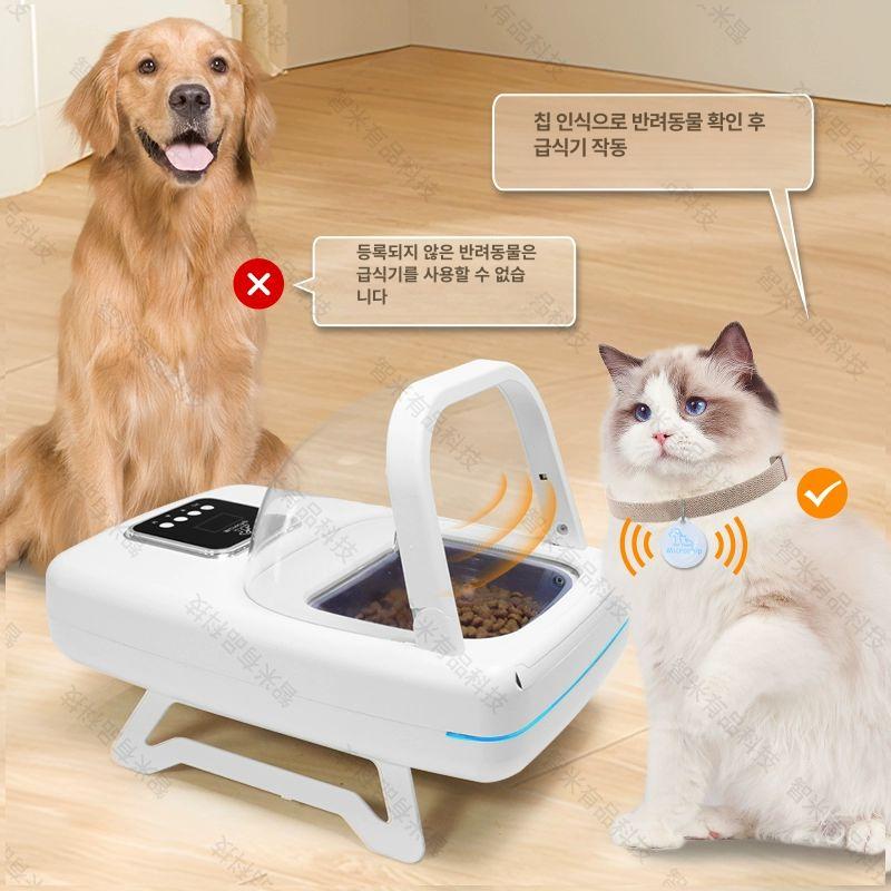자동 인식 급식기 애완견 사료그릇 고양이 마이크로칩 프로 센서 급식기 (목걸이 포함) - 상세 이미지 5