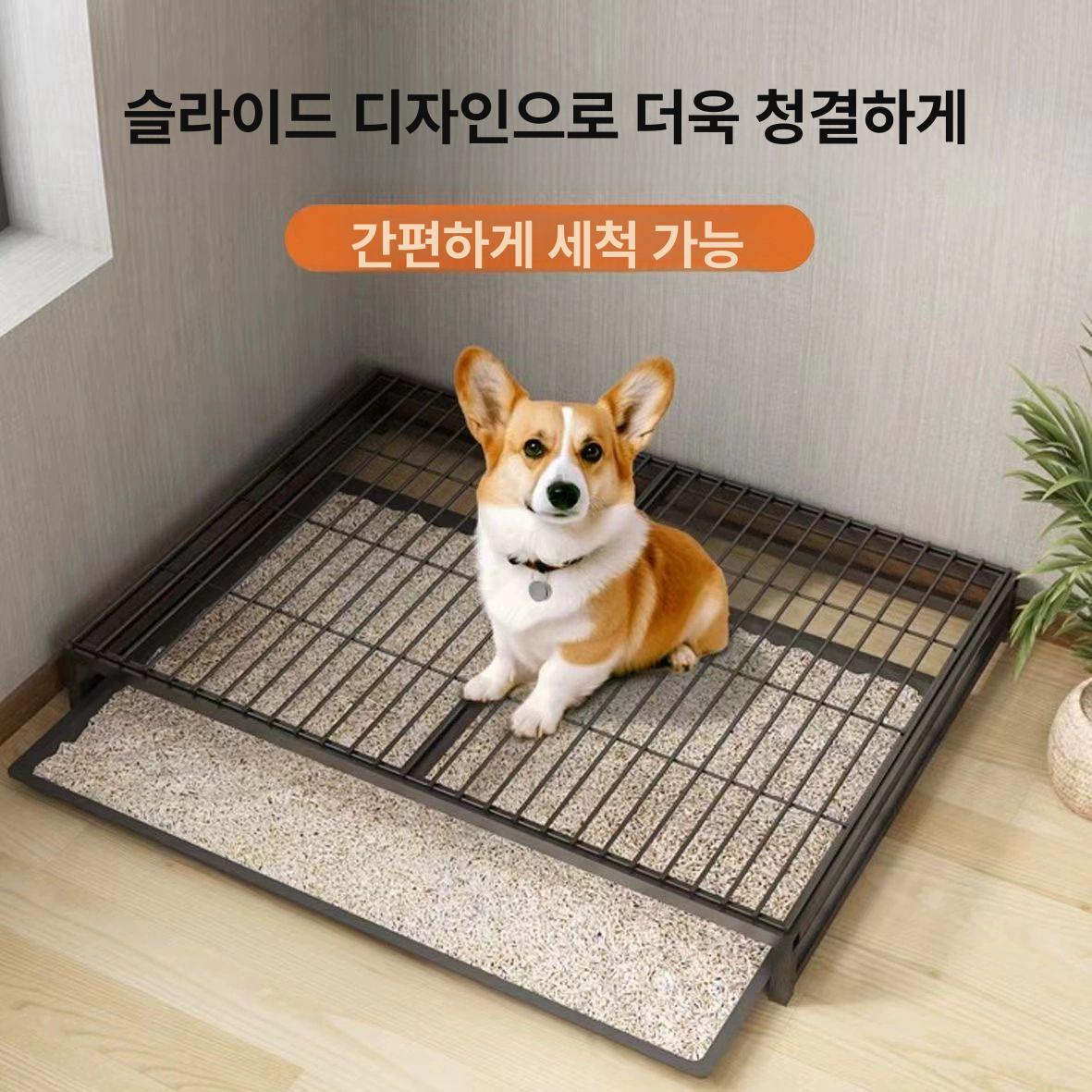 애견용품 강아지 동물 대변 방지제 배변 화장실 자동 애완 대형 - 상세 이미지 2