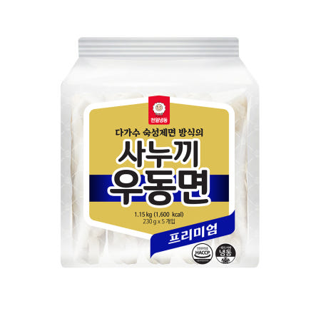 천일식품 사누끼 냉동 우동면 1.15kg(230gx5개)