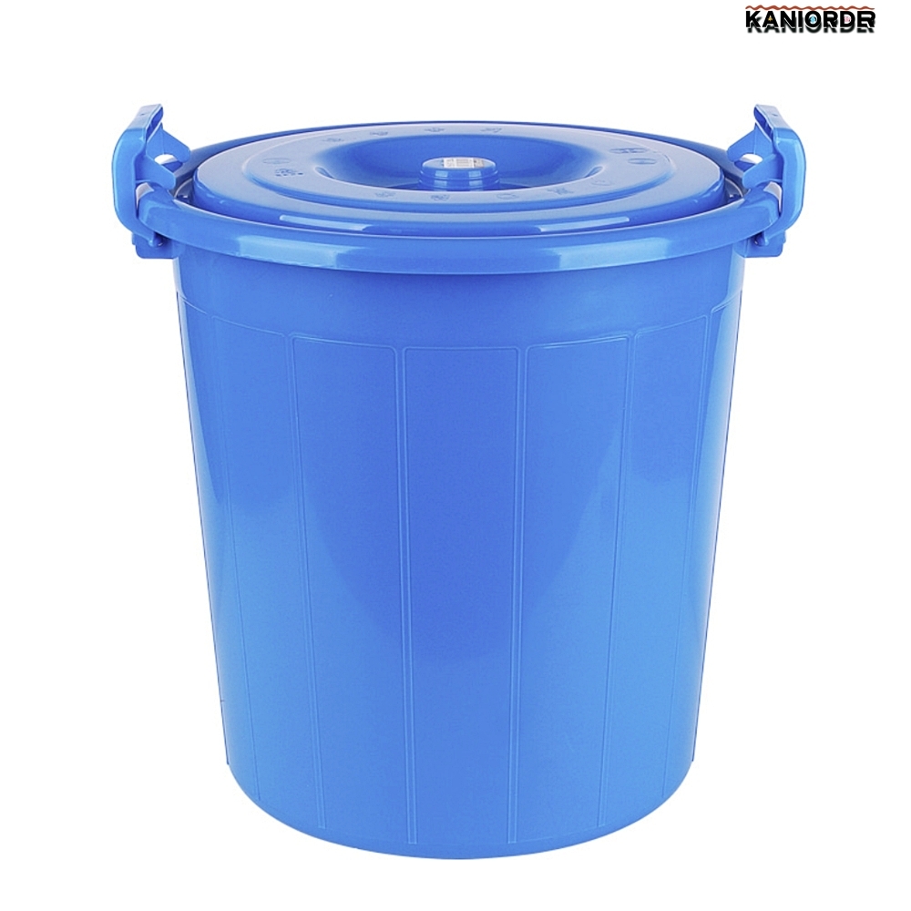 업소용 잔반통 뚜껑 짬통 식당 재료 저장 플라스틱 양동이 35L - 상품 이미지