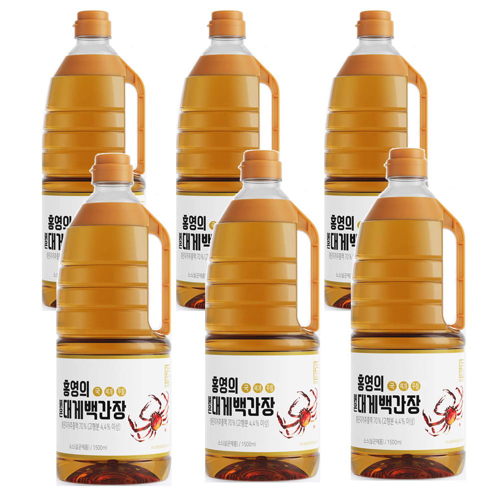 영덕 홍영의 붉은대게 백간장1.5L 6개 - 상품 이미지