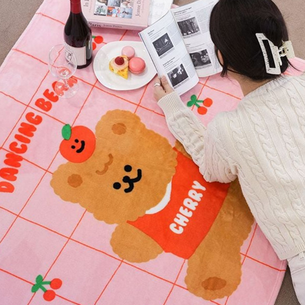 캠핑 담요 사무실 극세사 담요 집들이선물 동물 겨울 - 상품 이미지
