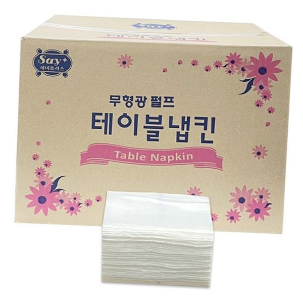 일회용 무형광 테이블 냅킨 업소용 무형광 펄프 냅킨 식당용 주방테이블 - 상품 이미지
