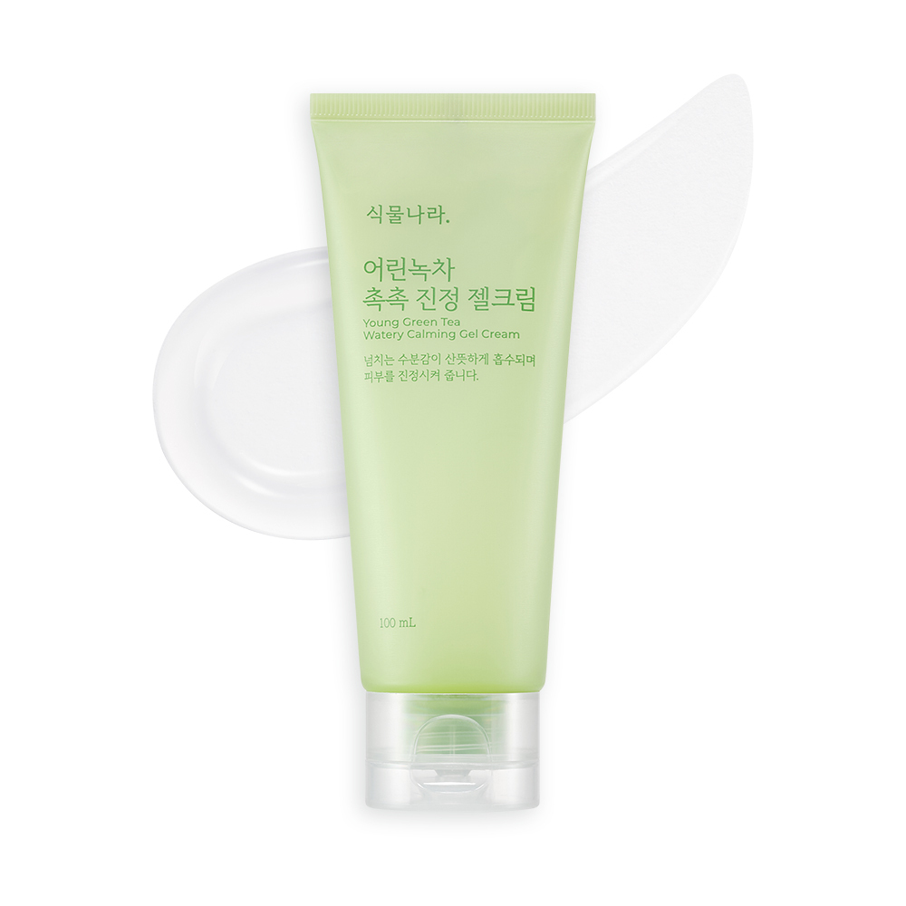 식물나라 어린녹차 촉촉 진정 젤 크림 100ml 이미지 3