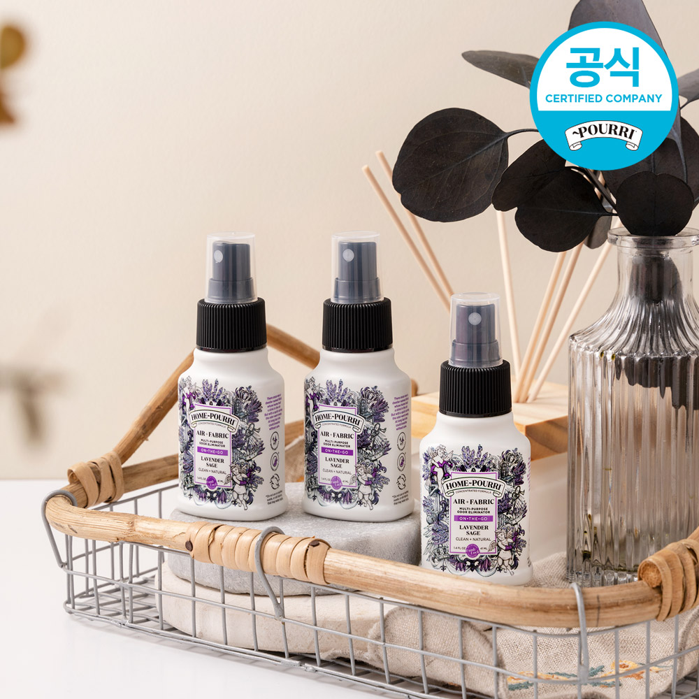 푸푸리 홈푸리 섬유 드레스 퍼퓸 탈취제 향수 41ml, 3개 세트 이미지 7