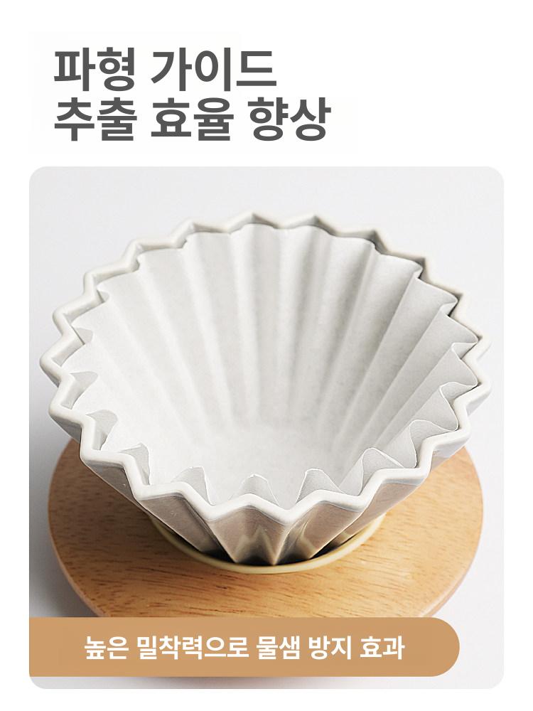 일회용 무표백 거름 드립커피 오일필터 여과지 대형 교체 망 드립 봉투 커피필터 커피드립 - 상세 이미지 5
