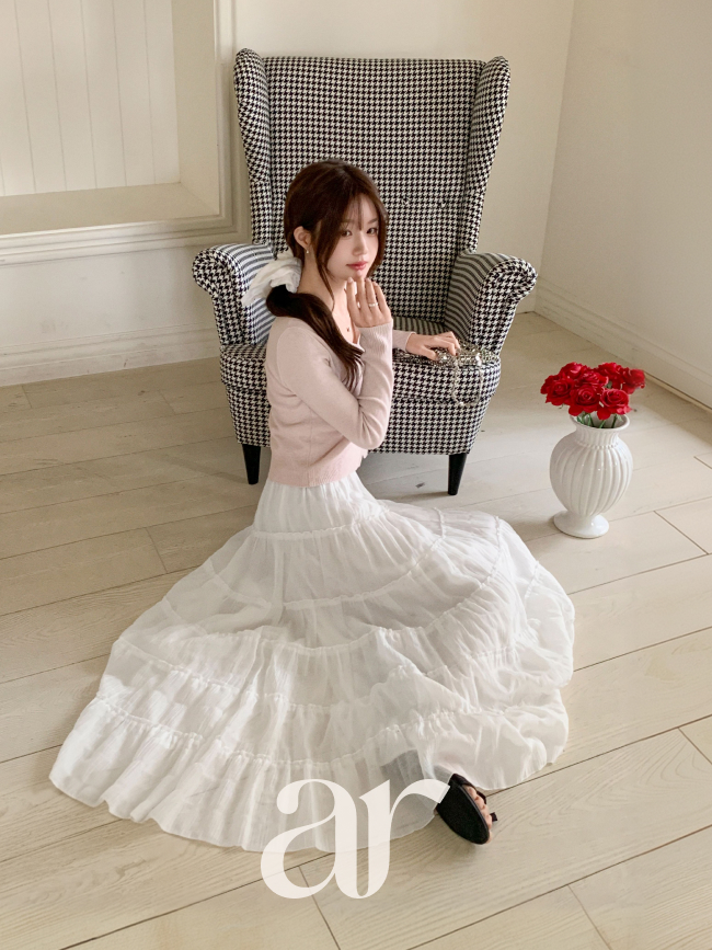 플레어 밴딩 캉캉 롱 스커트 sk7675 이미지 4