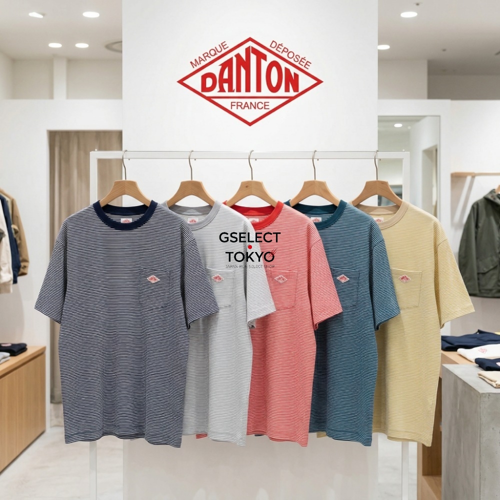 단톤 스트라이프 크루넥 여성 반팔 반소매 티셔츠 26SS DT-C0195 CVT - 상품 이미지