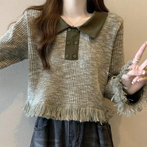 폴로 카라 티셔츠 데일리 캐주얼 예쁜 가을 - 상품 이미지