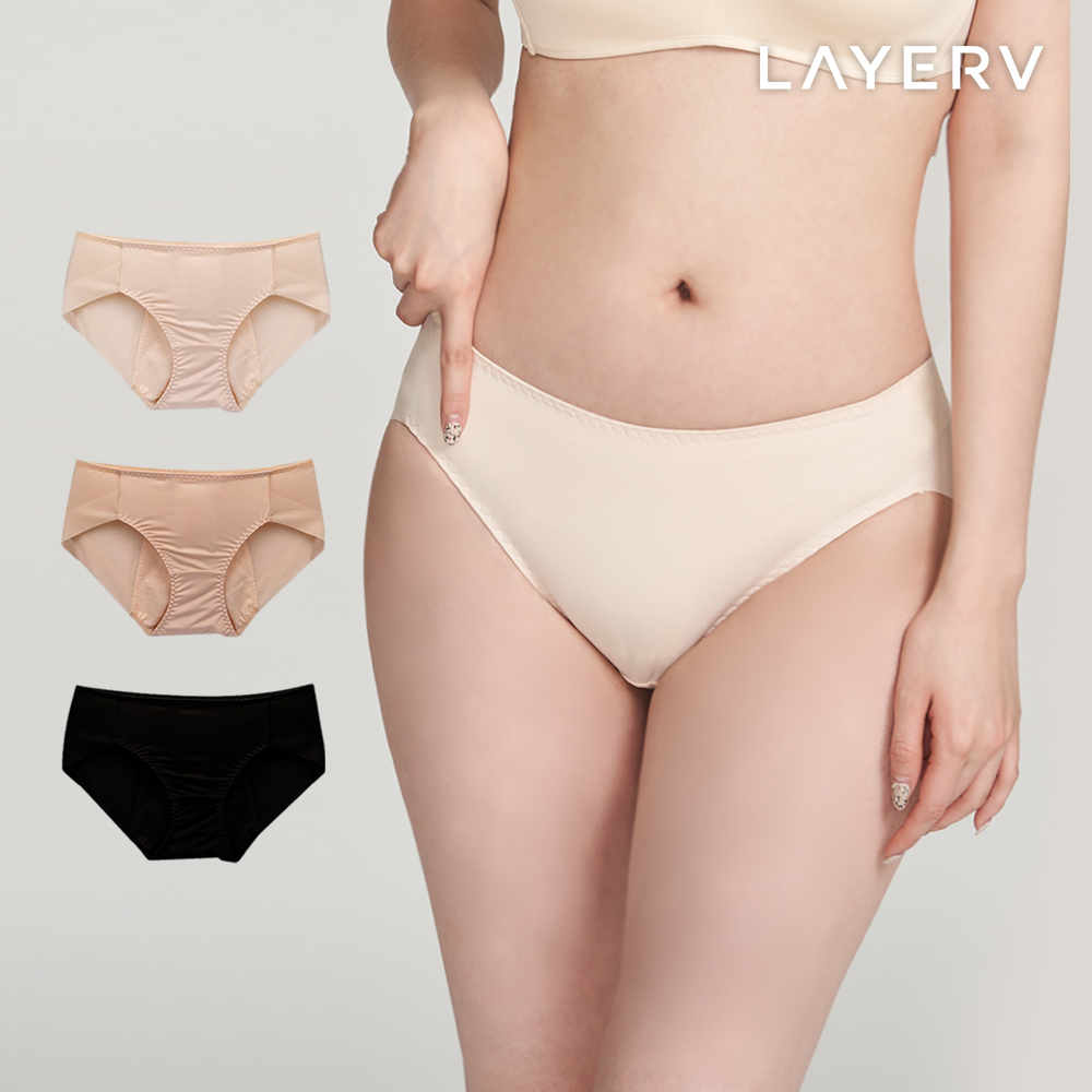 레이어브 여성 샘방지 위생팬티 3종세트 무봉제 노라인 속옷세트 - 상품 이미지