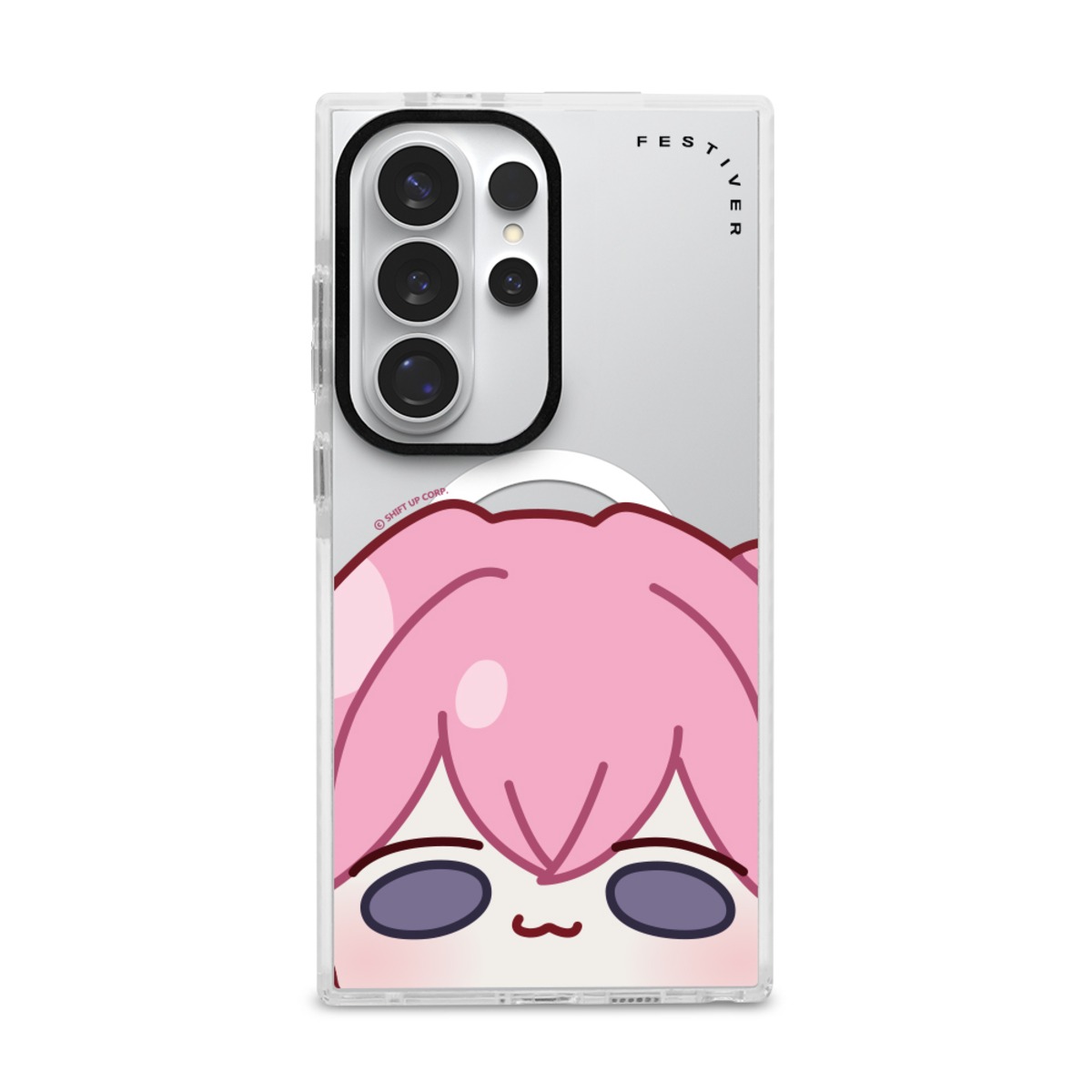 니케 굿즈 빼꼼 도로롱 갤럭시 S시리즈 맥세이프 블랙 팬텀 케이스 제품 이미지