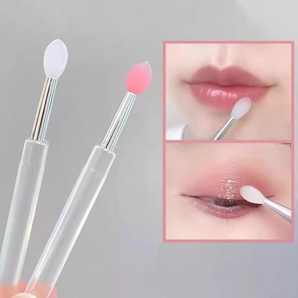 실리콘 립브러쉬 립붓 휴대용 립브러시 메이크업소품 여행 파우치 화장도구 - 상품 이미지