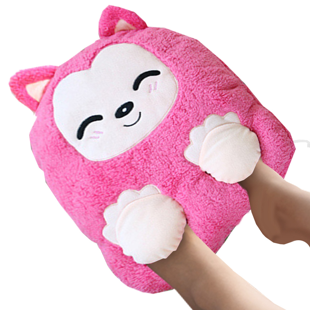 앙큼 핑크몽이 USB 발열쿠션 발난로 발열방석 손난로 - 상품 이미지