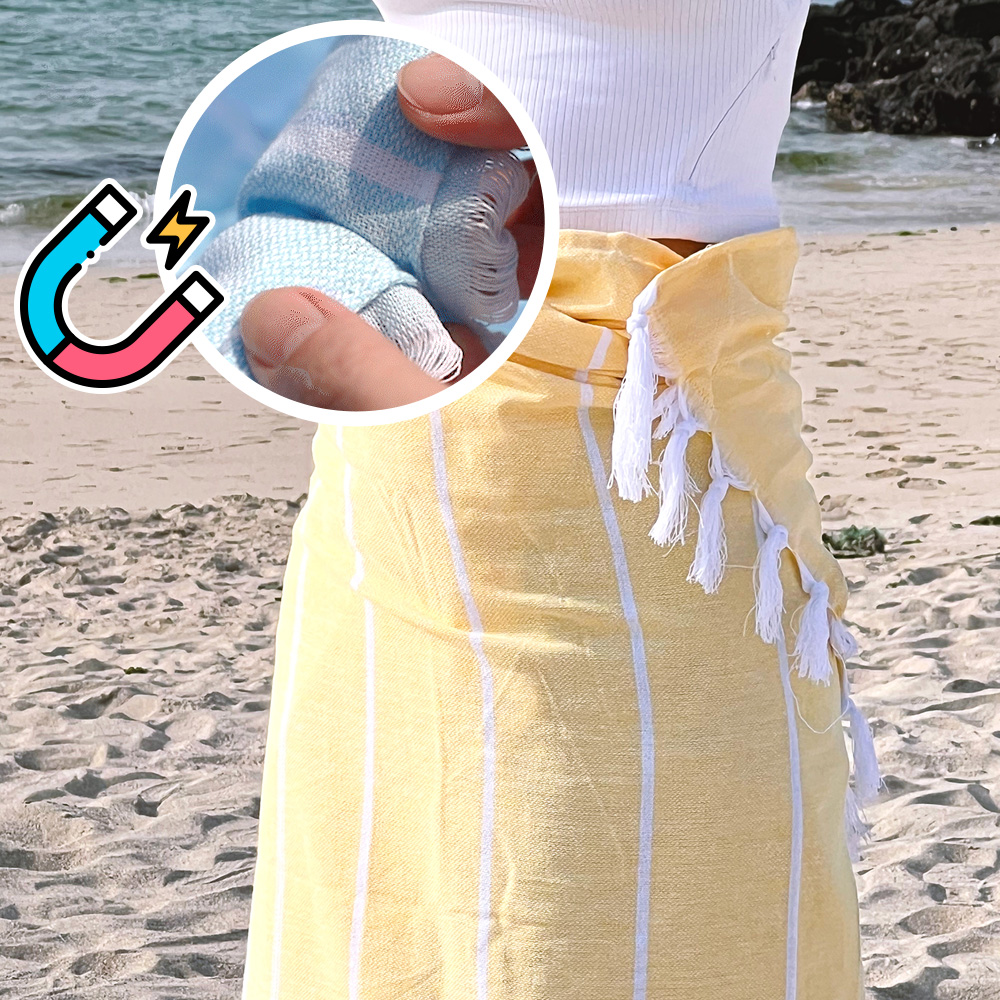 다이비프로 마그네틱 비치타월 특대형 180cm 자석 고정 수영 캠핑 물놀이 수건 - 상세 이미지 2
