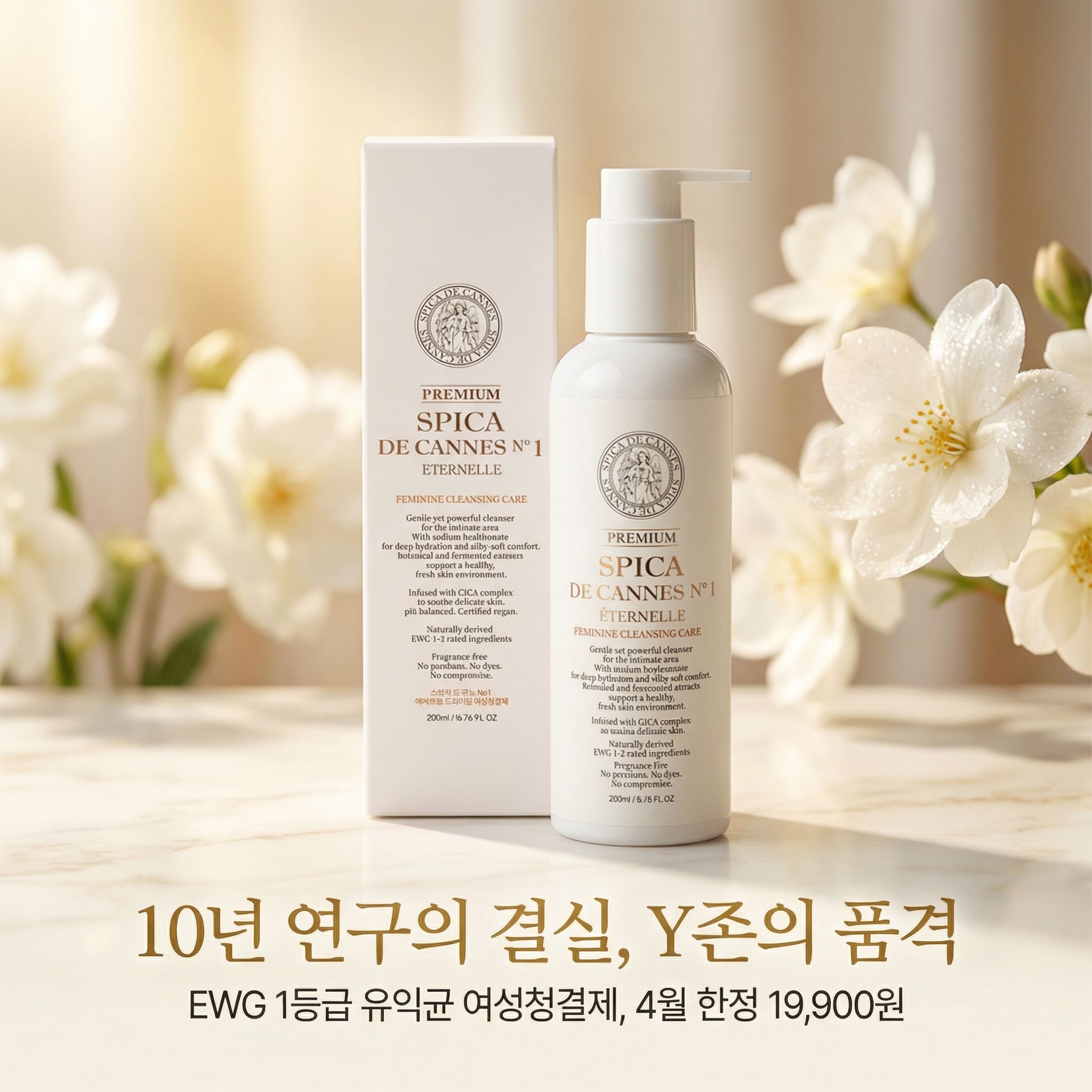 스피카 드 깐느 프리미엄 여성청결제 약산성 저자극 Y존케어 보습 탄력 200ml, 2개 - 상세 이미지 2