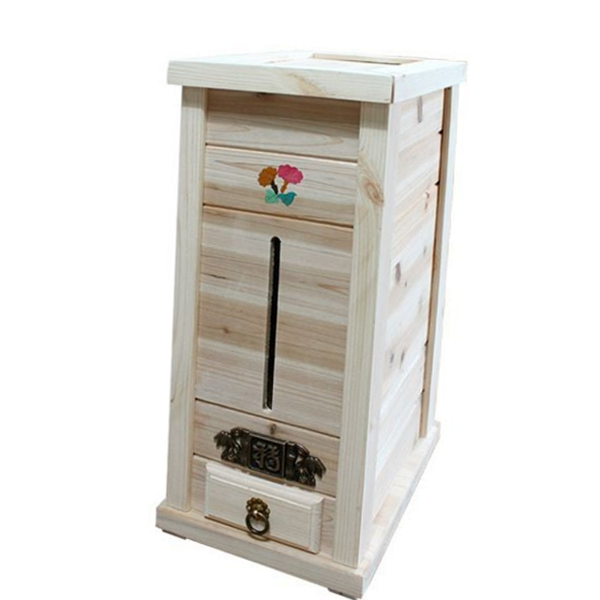 20kg 편백 나무 뒤주 곡물 원목 쌀통 잡곡통 쌀독 - 상품 이미지