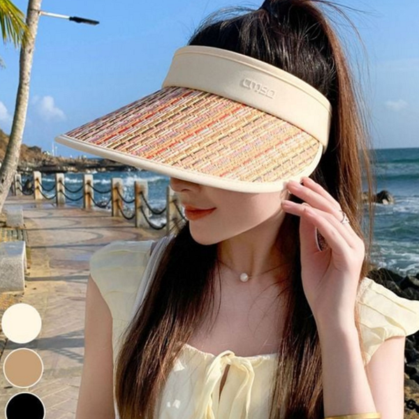 데일리 여성 밀짚 썬 캡 캐주얼 밀짚 썬 캡 여름 - 상품 이미지