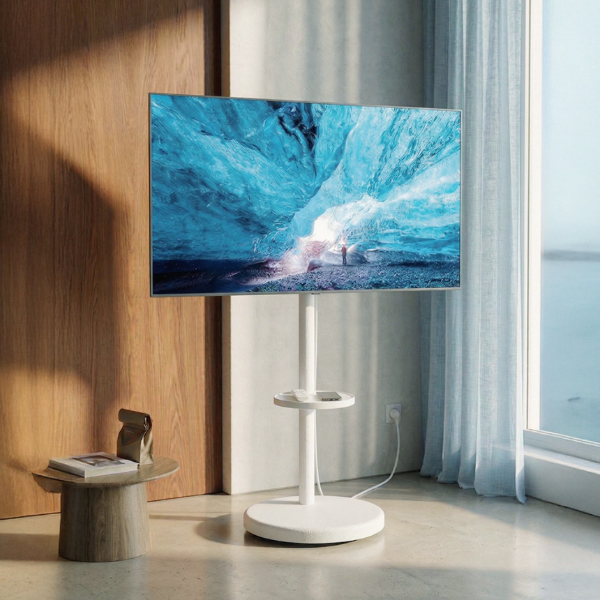 더함 이동형 삼탠바이미 스마트 구글 티비 165cm(65인치), QLED 144Hz 울트라, 본체