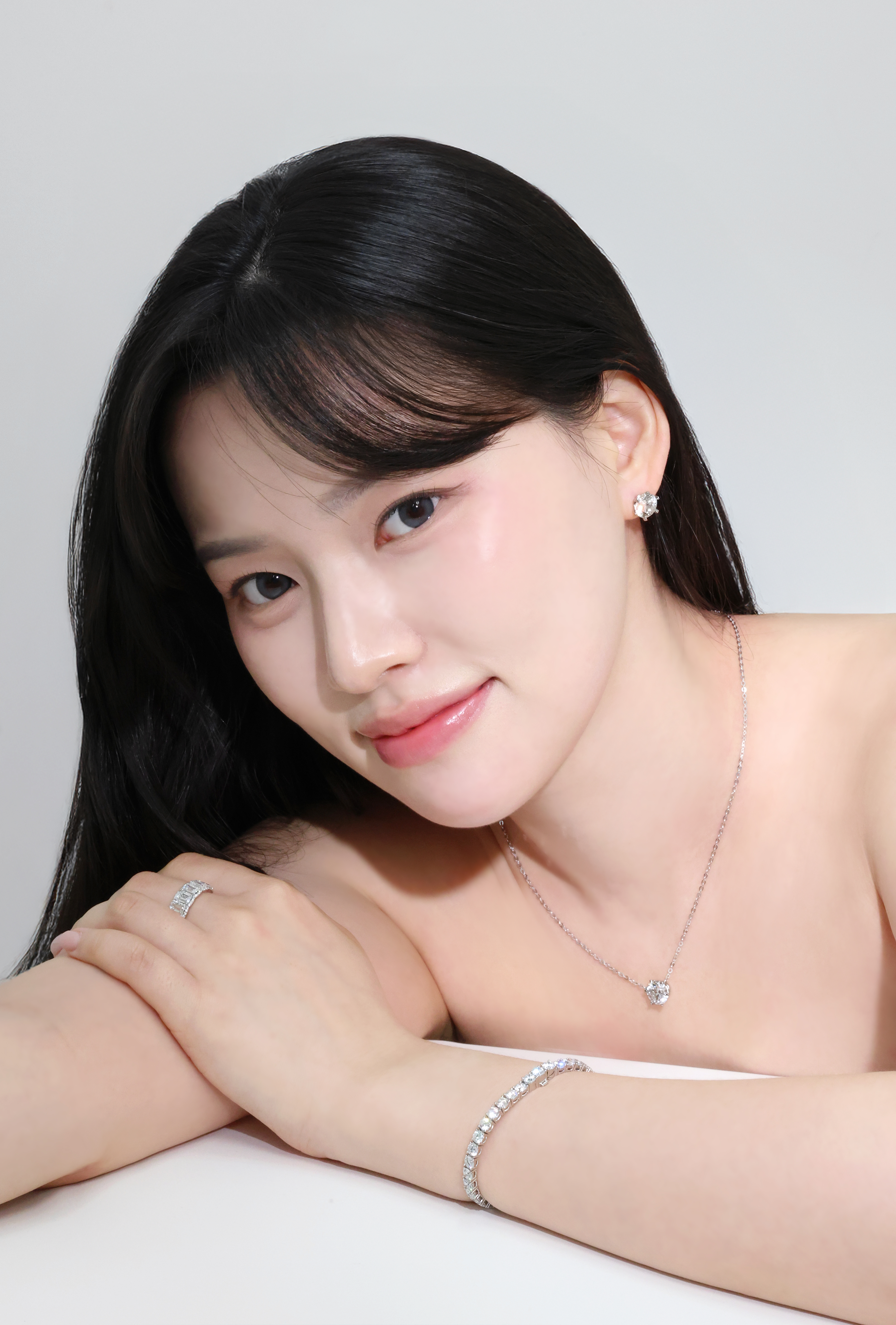 3캐럿 랩다이아 목걸이 일체형 6프롱 IGI 랩다이아몬드 D컬러 14k 18k - 상세 이미지 5